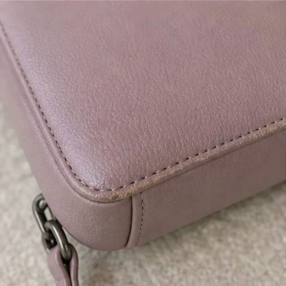 Mauve Faux Leather Bag